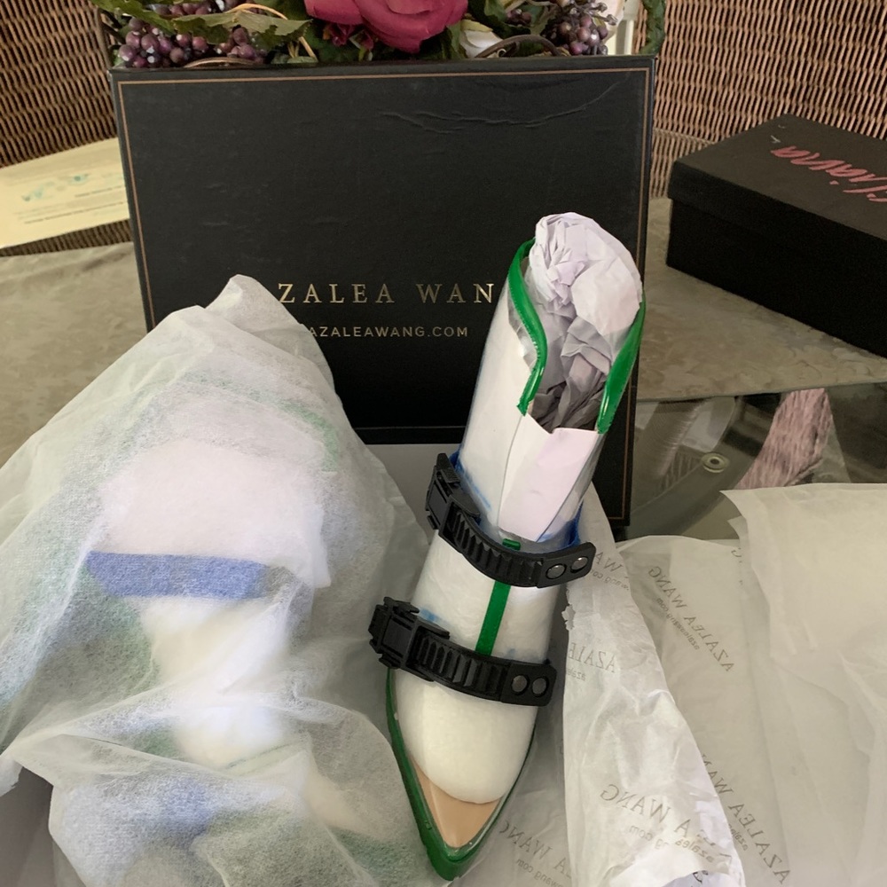 Azalea Wang clear heel bootie. New with tags. - Picture 4 of 11